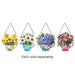 This Opportunities 9" Garden Blooms Teacup Stained Glass Acrylic Hanging Suncatcher brings colorful floral charm to any window or indoor space.