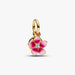 Pandora Disney Moana Flower Dangle Charm in sterling silver and 14k gold plating