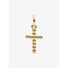 The Pandora Cross Dangle Charm in Gold brings a timeless symbol of faith to your bracelet stack.
