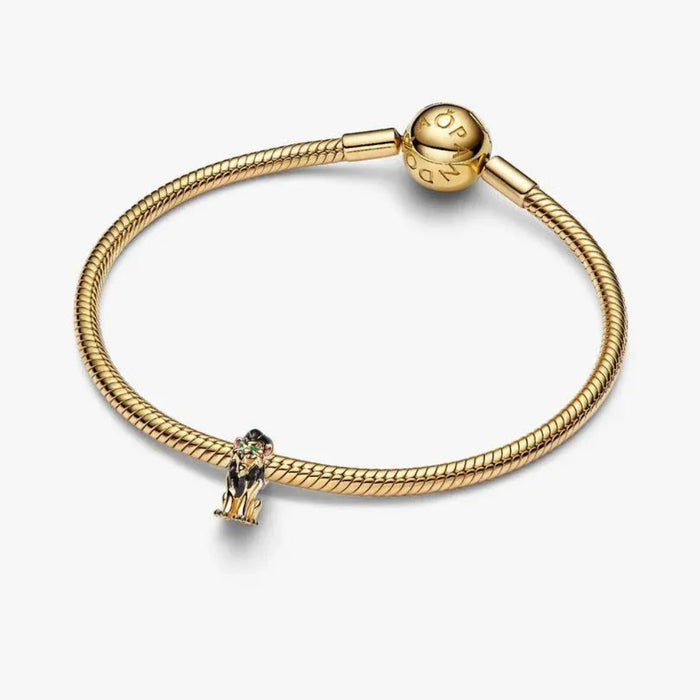 PANDORA Disney Villains Scar Charm in 14k gold plating inspired by The Lion King character Scar
