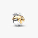 A Pandora charm featuring a detailed apple design, symbolizing knowledge and temptation.