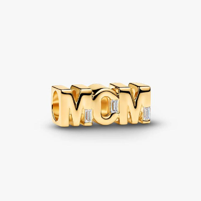 A yellow gold ring with a diamond, featuring rhodium plating, symbolizing a mother's love and elegance.