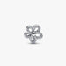 A sparkling diamond flower charm set on a white background, highlighting its elegant shape and brilliance.
