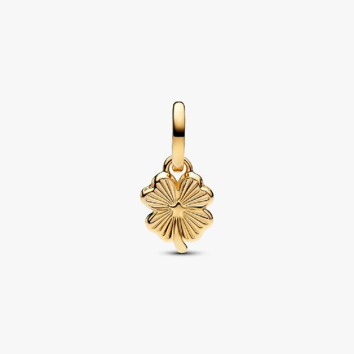 Pandora : White Lucky Clover Dangle Charm