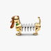 PANDORA Disney Pixar Toy Story Slinky Dog Charm in sterling silver and 14k gold-plated metal for PANDORA Moments bracelets and necklaces.