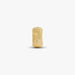 PANDORA Textured Mini Clip Charm in 14k gold plating with diamond-point texture and silicone grip