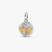 PANDORA Butterfly Medallion Charm with mixed-metal finish, detailed butterfly design and SOMNIARE AUDE engraving
