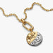 PANDORA Sun & Moon Oversized Medallion Charm in sterling silver and 14k gold plating with celestial motifs and AD ASTRA PER ASPERA engraving