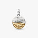 PANDORA Scorpio Zodiac Medallion Charm in sterling silver with sparkling cubic zirconia star accent