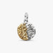 PANDORA Virgo Zodiac Medallion Charm in sterling silver and 14k gold plating with detailed Virgo constellation design