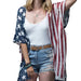 This Opportunities Sheer Old Glory Americana Patriotic Shawl is a stylish way to celebrate your patriotic spirit with lightweight comfort.