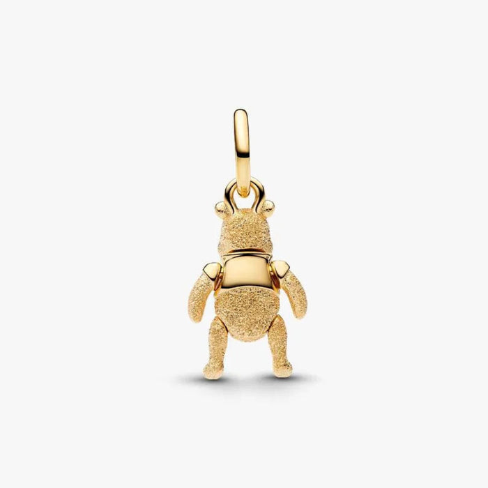 Disney Winnie the Pooh dangle charm featuring the beloved Pooh Bear character, perfect for Disney-inspired jewelry collections.