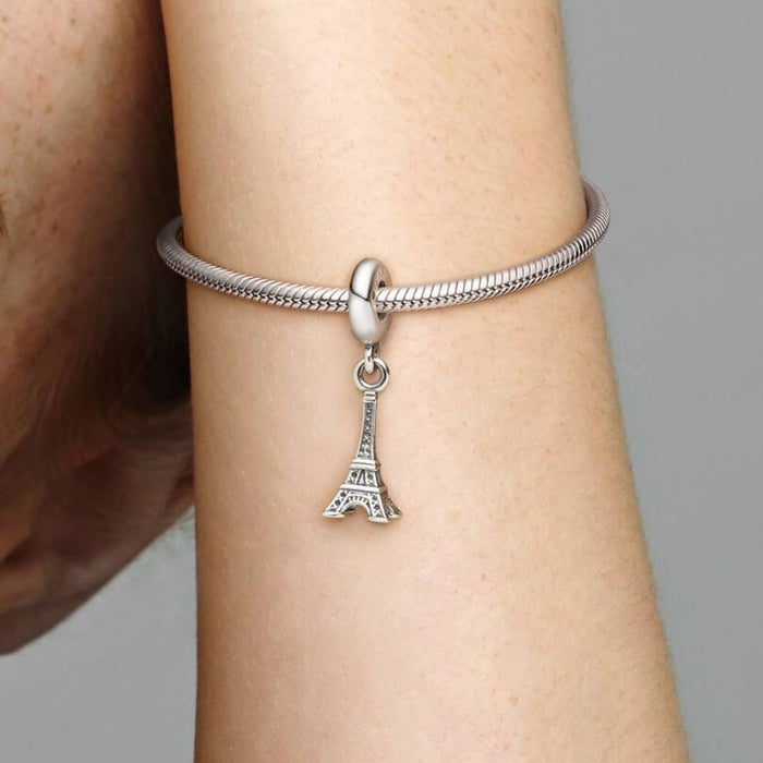 Add a little piece of Paris to your Pandora Moments bracelet or bangle with our Eiffel Tower charm.