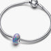 This Pandora Opalescent Purple Charm adds an enchanting pop of color to your jewelry collection.