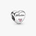 This Pandora Sister Heart Charm celebrates the special bond shared between sisters.