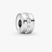 This Pandora Clear Sparkling Row Clip Charm adds elegant sparkle and balance to your Pandora Moments bracelet. 