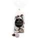 Abdallah Candies Dark Chocolate Non-Pareils featuring rich dark chocolate topped with crisp white candy seeds.
