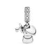 This Pandora Moments Baby Teddy Bear Charm adds a sweet and sentimental touch to your personalized jewelry collection. 