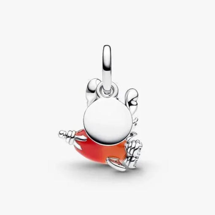 Disney Stitch Rocket Ship Dangle Charm featuring Stitch in a playful space-themed rocket ship design