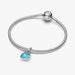 Pandora Turquoise-colored Whale Dangle Charm featuring a playful whale design with ocean-inspired turquoise color.