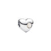 This Pandora June Engravable White Stone Heart Charm combines elegant sparkle with a meaningful personal touch