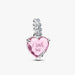 Pink heart charm featuring the phrase "I love you" elegantly inscribed on its surface.