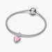 Heart-shaped pink charm displaying the words "I love you," representing love and sentiment.