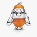 Pandora Disney Halloween Pumpkin Stitch charm featuring Stitch in a festive pumpkin-inspired design, crafted for Pandora Moments bracelets and necklaces.