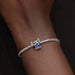 Disney Stitch Blue Heart Charm featuring the adorable Stitch with a colorful blue heart design