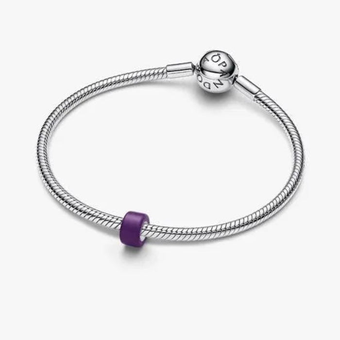 Purple Murano Glass Mini Charm featuring a petite purple glass design