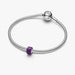 Purple Murano Glass Mini Charm featuring a petite purple glass design