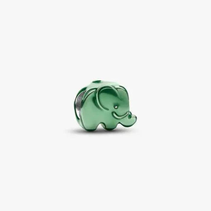 Green Elephant Mini Charm featuring a cute green elephant design
