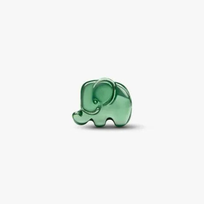 Green Elephant Mini Charm featuring a cute green elephant design