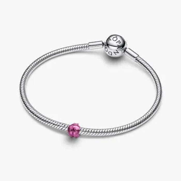 Pink Ladybird Mini Charm featuring a cute pink ladybird design