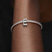 This Pandora Letter Charm - “E” adds a personal touch to your jewelry collection. 