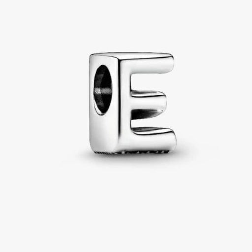 This Pandora Letter Charm - “E” adds a personal touch to your jewelry collection. 