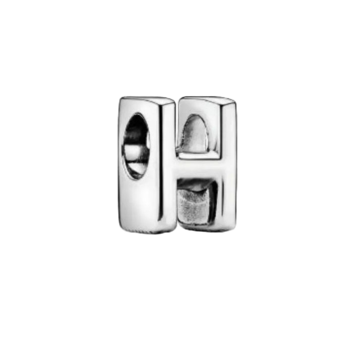 This Pandora Letter Charm - “H” brings a meaningful and personal element to your jewelry collection.