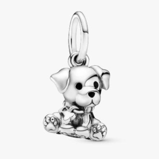 Pandora Labrador Puppy Dangle Charm brings a playful and heartwarming touch to any personalized jewelry collection