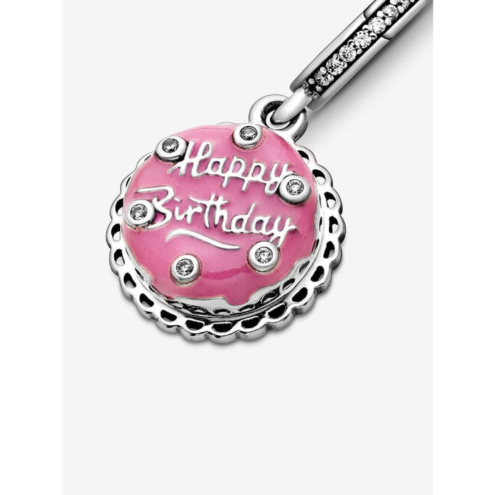 PANDORA : Pink Birthday Cake Dangle Charm