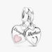  Pandora Double Heart Split Dangle Charm featuring a symbolic double-heart design representing love and connection.