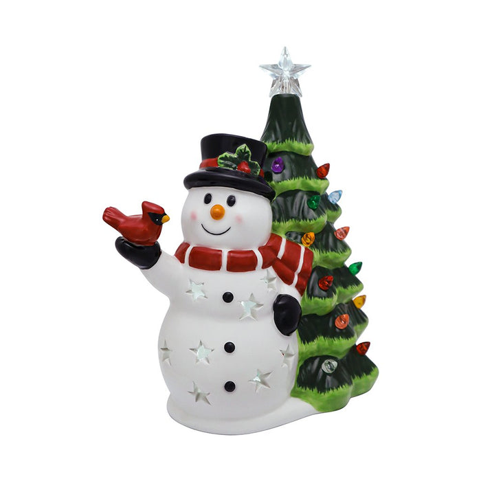 8" LED Ceramic Santa & Snowman Christmas Harmony - Assorted 1 at random - 8" LED Ceramic Santa & Snowman Christmas Harmony - Assorted 1 at random