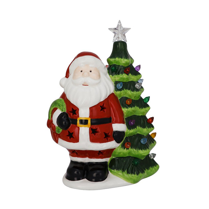 8" LED Ceramic Santa & Snowman Christmas Harmony - Assorted 1 at random - 8" LED Ceramic Santa & Snowman Christmas Harmony - Assorted 1 at random