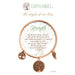Earth angel strength bracelet featuring natural stones and a charm, symbolizing resilience and protection.