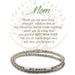 Shop the Earth Angel Mom Champagne Leather Bracelet at Annies Hallmark.