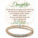 Shop the Clock it to Ya Daughter Champagne Leather Bracelet at Annies Hallmark.