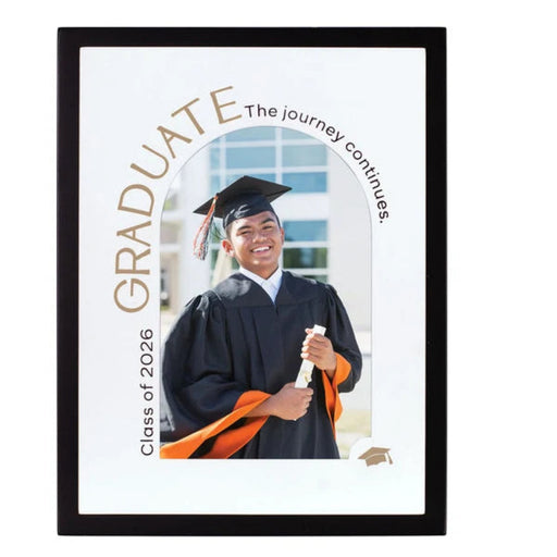 This Malden 4"x6" Graduate Journey Picture Frame provides a special way to celebrate graduation and preserve a meaningful memory. 