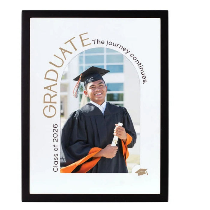 This Malden 4"x6" Graduate Journey Picture Frame provides a special way to celebrate graduation and preserve a meaningful memory. 
