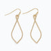 Periwinkle textured gold twist drop earrings featuring a sculpted twisted design with an elegant dangling silhouette
