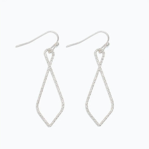 The sculpted open-drop silhouette adds graceful dimension without overwhelming your look.
