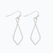 The sculpted open-drop silhouette adds graceful dimension without overwhelming your look.
